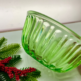 Ваза/салатник/конфетница, з-д Салаватстекло, цветное стекло в прессе, винтаж, СССР. Картинка 4